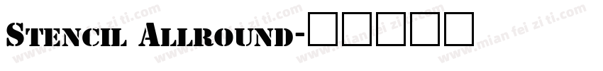 Stencil Allround字体转换